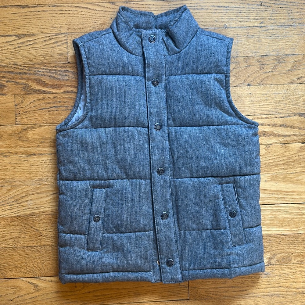 Janie and Jack chambray puffy vest size 5/6